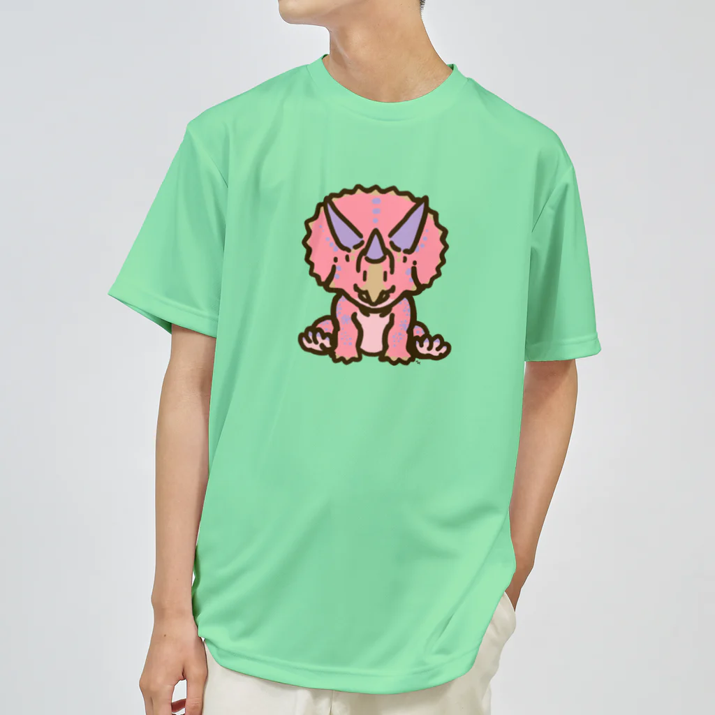 segasworksのホリドゥスちゃん（ゆるトリケラトプス ） ドライTシャツ