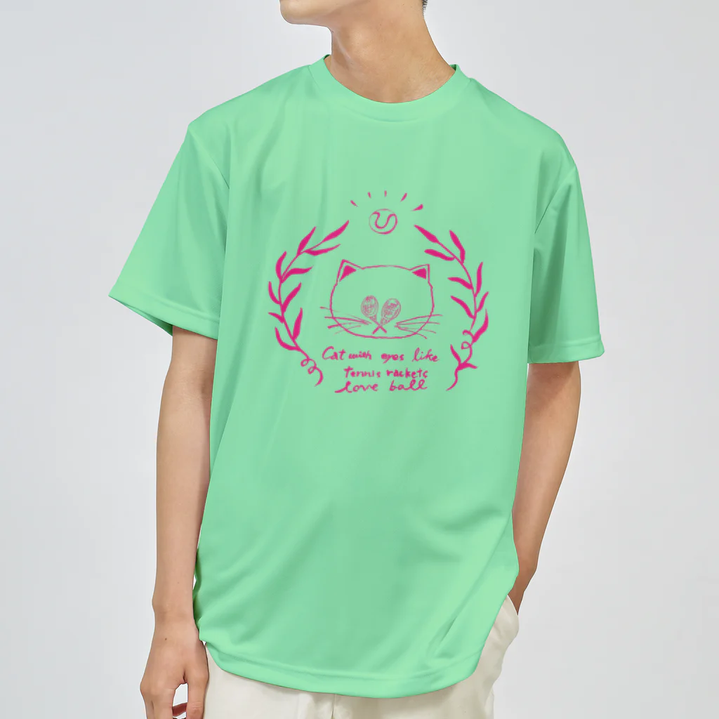 チイラボストアのrackets eyes cat ドライTシャツ