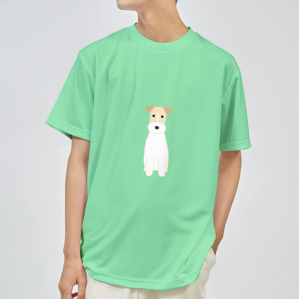 ゆいたっく／犬イラストのワイヤーフォックステリア ドライTシャツ