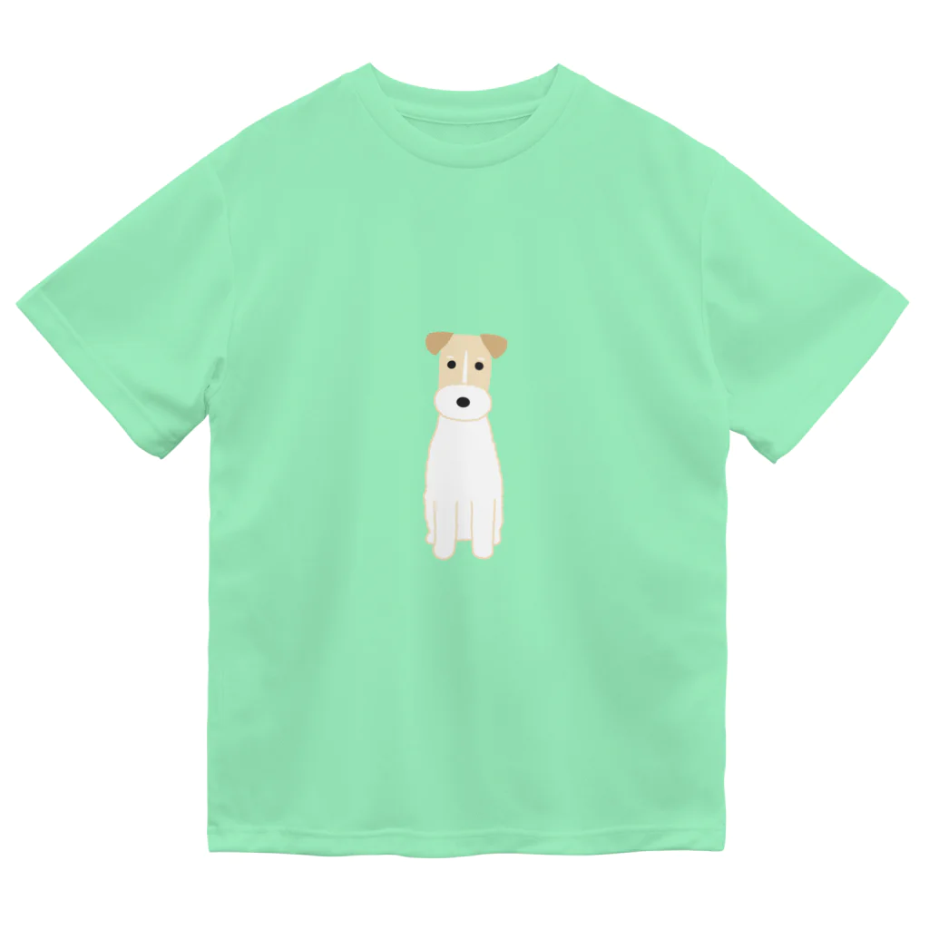 ゆいたっく／犬イラストのワイヤーフォックステリア ドライTシャツ