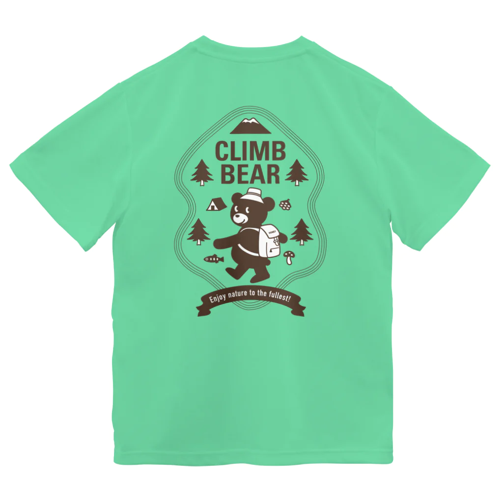 muneji_origamiのCLIMB BEAR（バックプリント） Dry T-Shirt