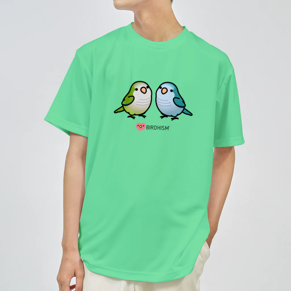 Cody the LovebirdのChubby Bird 仲良しオキナインコ ドライTシャツ