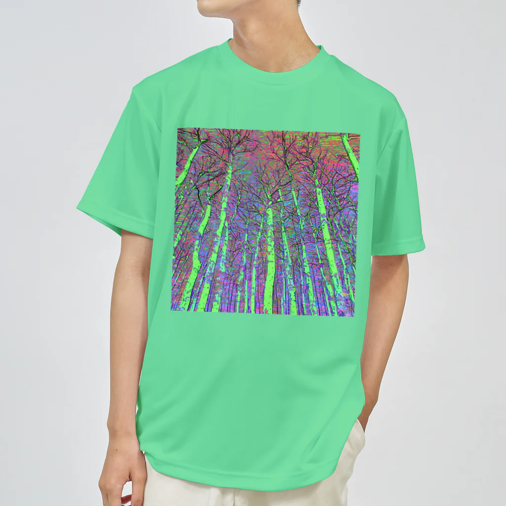 水草のサイケデリックな林 ドライTシャツ