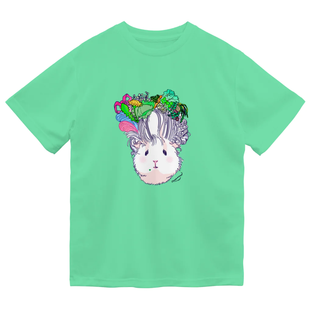 どんぐりまな子🐹のロココなモルモット ドライTシャツ