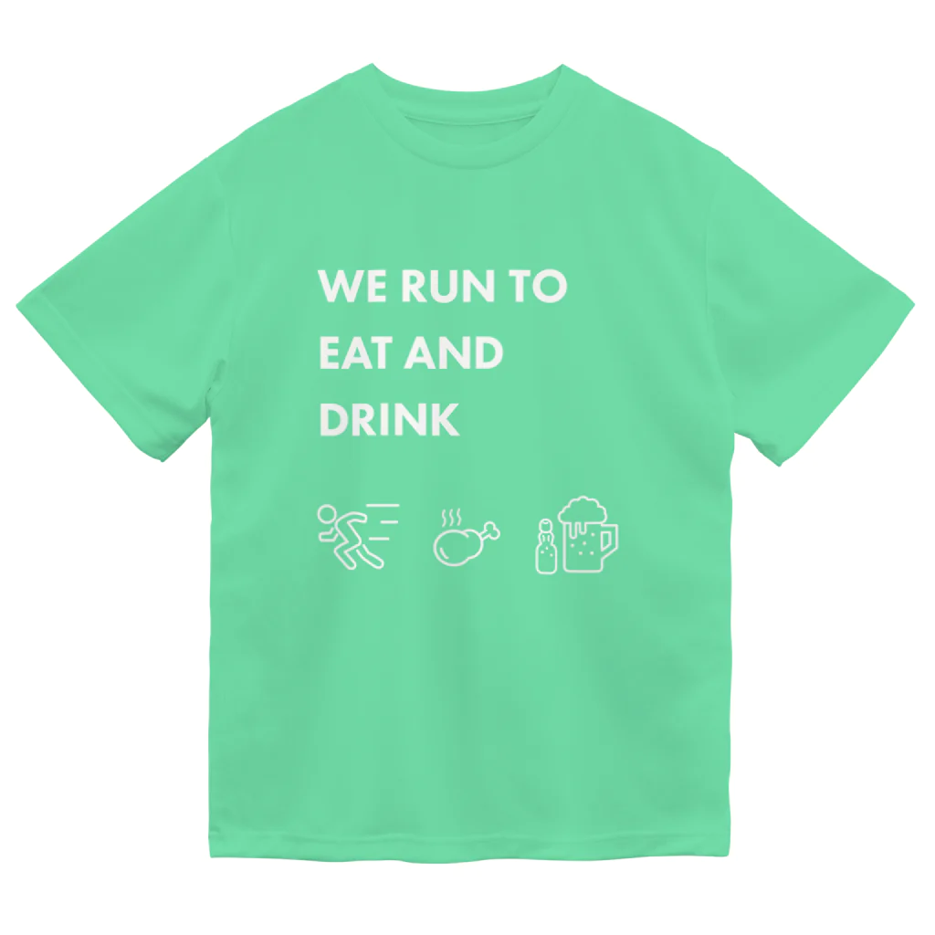 Mari TakahashiのWE RUN TO EAT AND DRINK Tシャツ ドライTシャツ