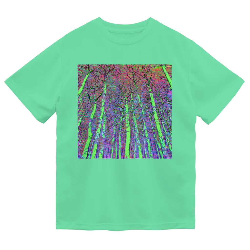 水草のサイケデリックな林 ドライTシャツ