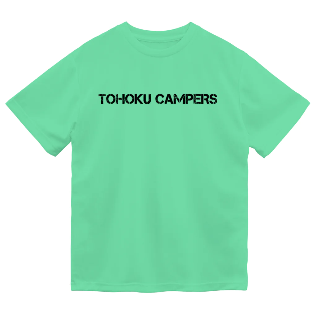 8garage SUZURI SHOPのTOHOKU CAMPERS ぐりーん ドライTシャツ