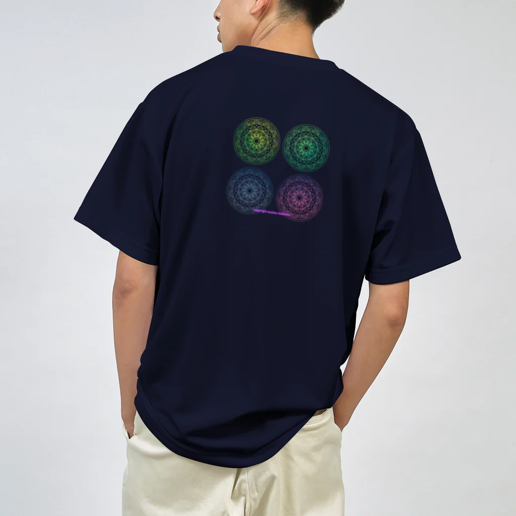 💖宇宙整体♪🌈♪こころからだチャンネル♪💖の母星回帰曼荼羅quartetto ドライTシャツ