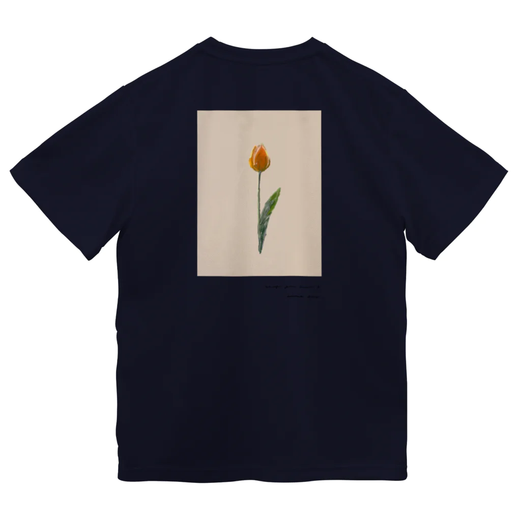 rilybiiの夕焼けとチューリップ Dry T-Shirt