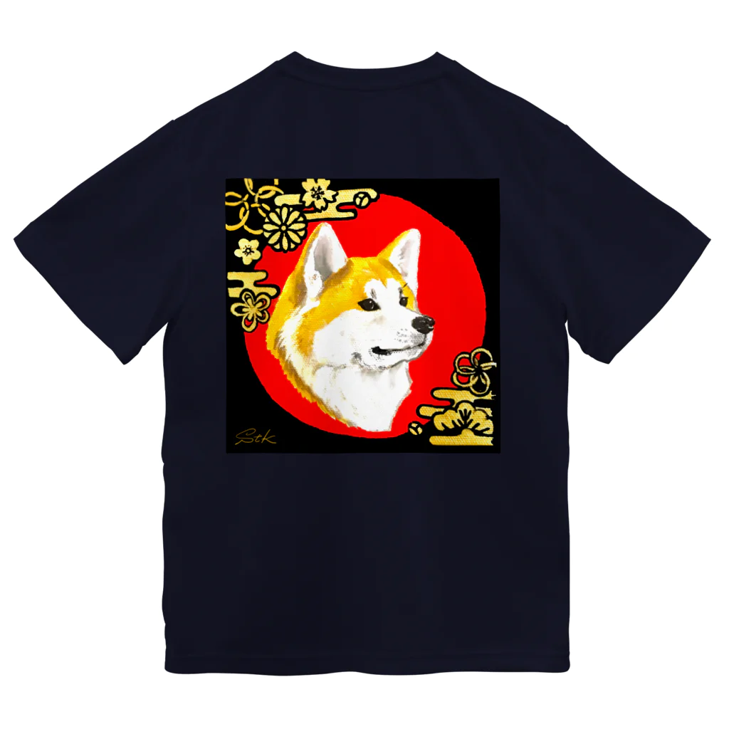 春風工房のジャパニーズ秋田犬 ドライTシャツ