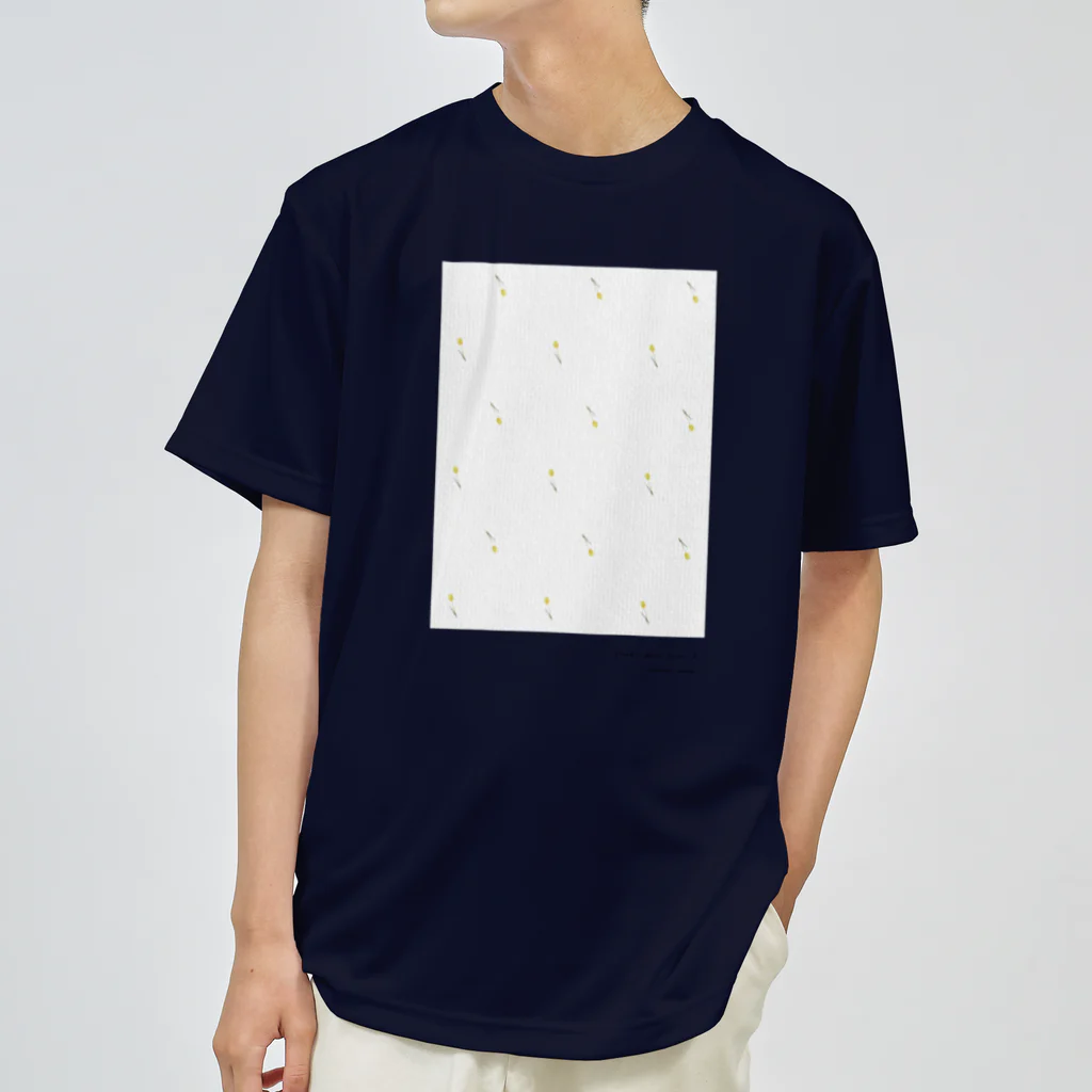 rilybiiのYellow Flower Pattern  Dry T-Shirt