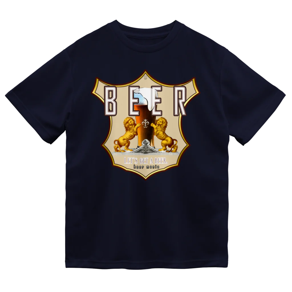 PALA's SHOP　cool、シュール、古風、和風、のＢＥＥＲ　エンブレム　５ ドライTシャツ