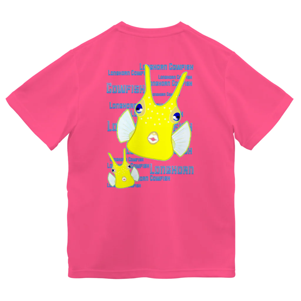 LalaHangeulのLonghorn Cowfish(コンゴウフグ)　バックプリント Dry T-Shirt