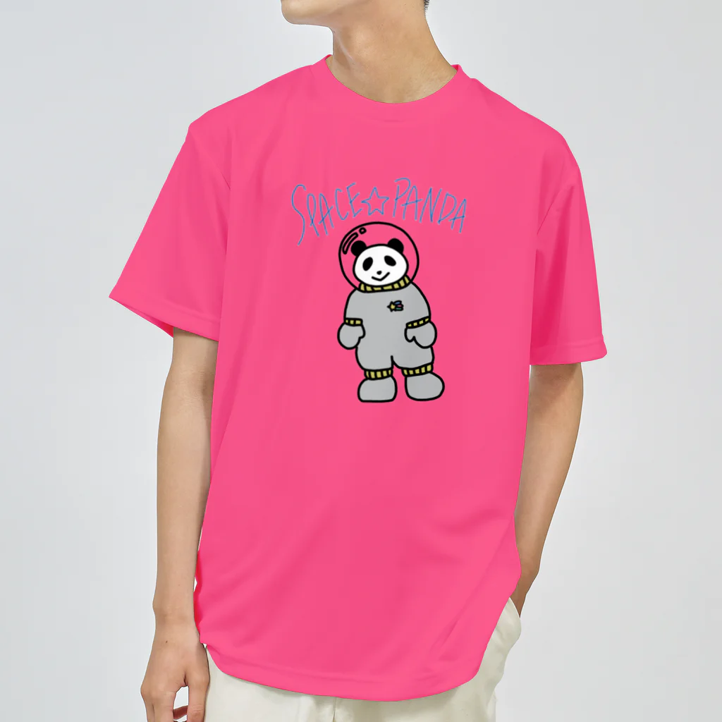 ★Panda Cafe★のスペースパンダ★宇宙パンダ SPACE PANDA CAFE Dry T-Shirt