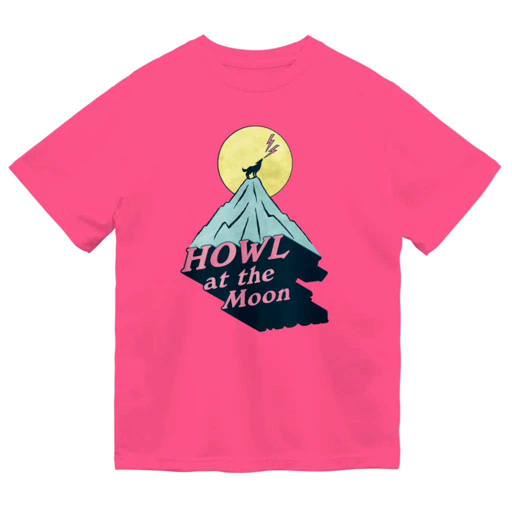 LONESOME TYPE ススの🌕月に吠える🐺（HOWL at the Moon） Dry T-Shirt