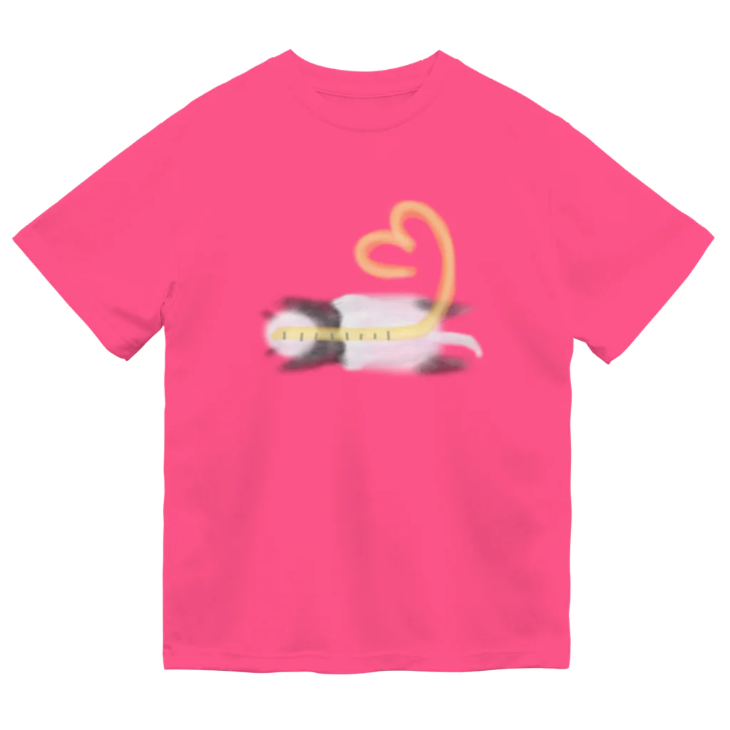 ぱすてらむぎこの赤ちゃんパンダの身体測定２ ドライTシャツ