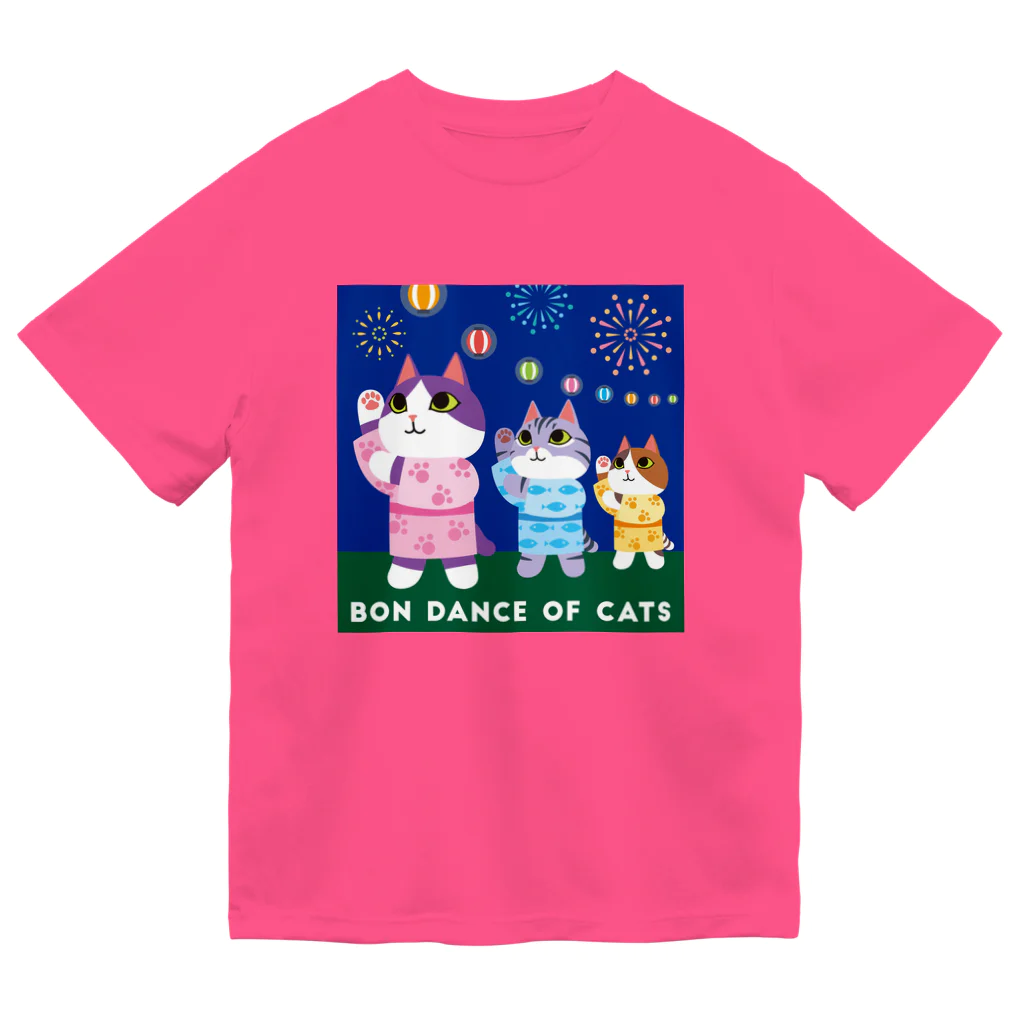 Neko-Shika-KatanのBon dance of Cats Dry T-Shirt