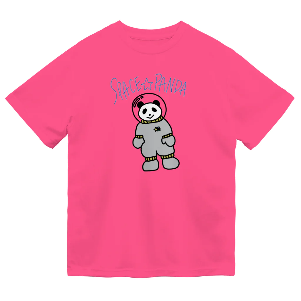 ★Panda Cafe★のスペースパンダ★宇宙パンダ SPACE PANDA CAFE ドライTシャツ