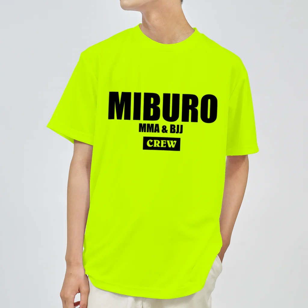 No.326のMIBURO CREW ブラック ドライTシャツ