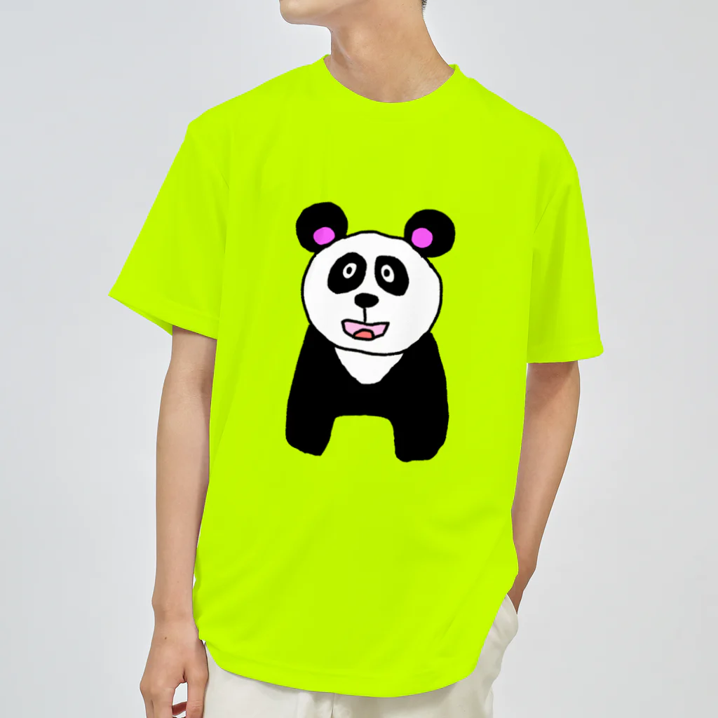 マクマク屋のお絵かきのパンダのPANDA！！ ドライTシャツ