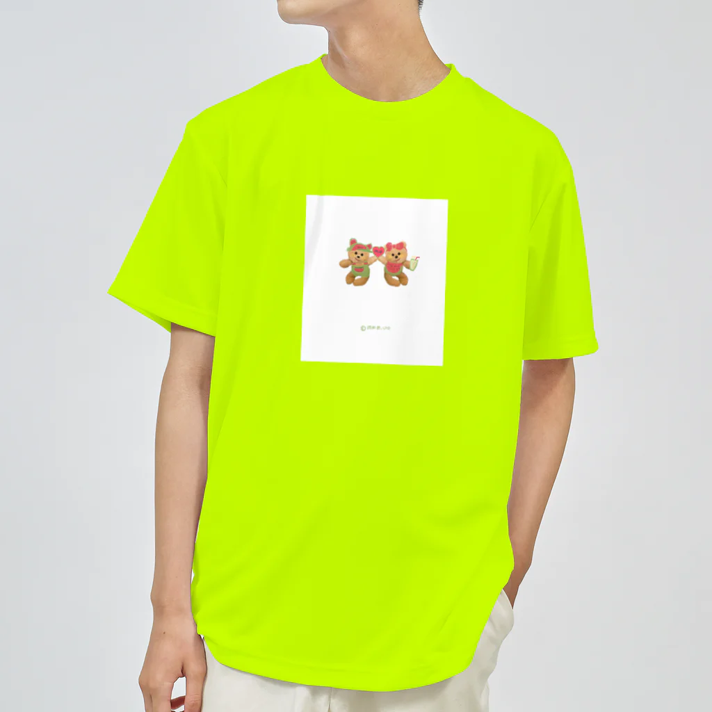 mmm.oe /モエモエモエ雑貨店の🍉と🧸🧸 Dry T-Shirt