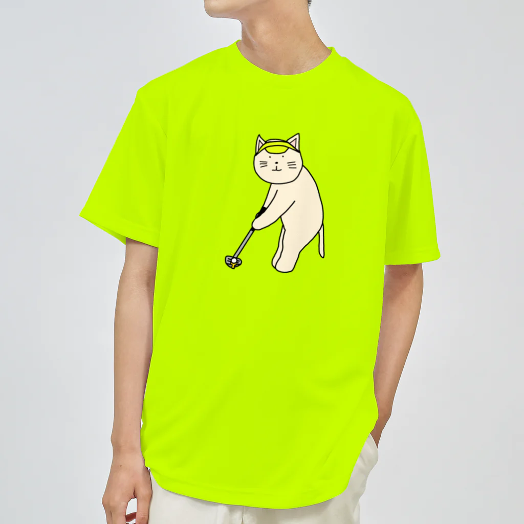 ＋Whimsyのゴルファーねこ ドライTシャツ