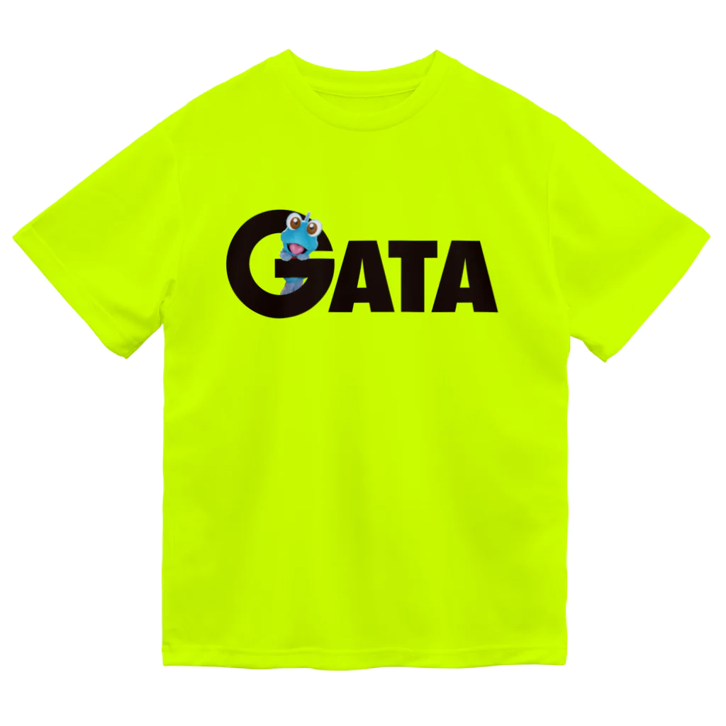 有明ガタァ商会のGATAロゴ【黒】 Dry T-Shirt