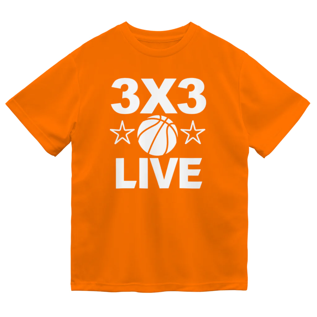 sports_tower スポーツタワーの3x3・白・スリーエックススリー・3人制バスケ・Tシャツ・アイテム・グッズ・ストリートバスケ・バスケットボール・スピーディーなバスケ・1試合10分間の21点ノックアウト・スポーツ・有望 Dry T-Shirt