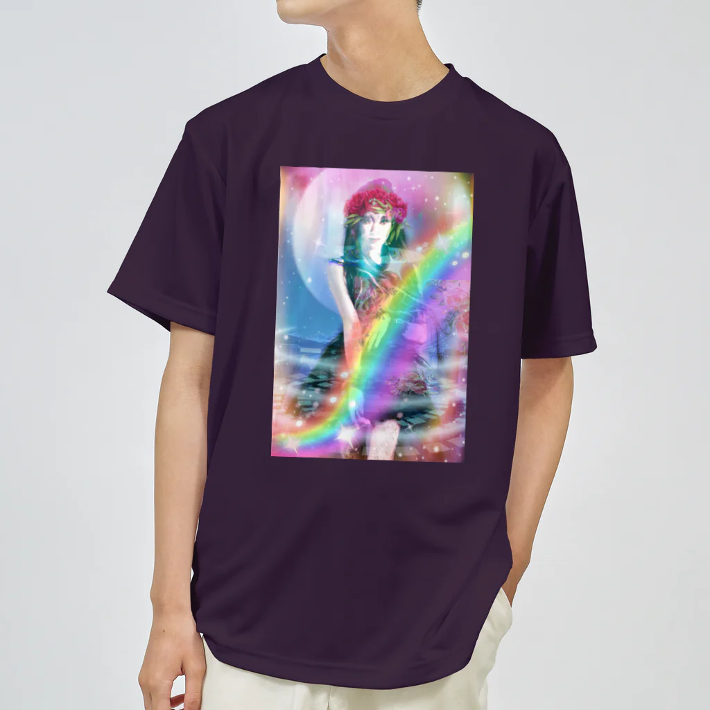 💖宇宙整体♪🌈♪こころからだチャンネル♪💖のuniversalPrincess healing rainbow ドライTシャツ