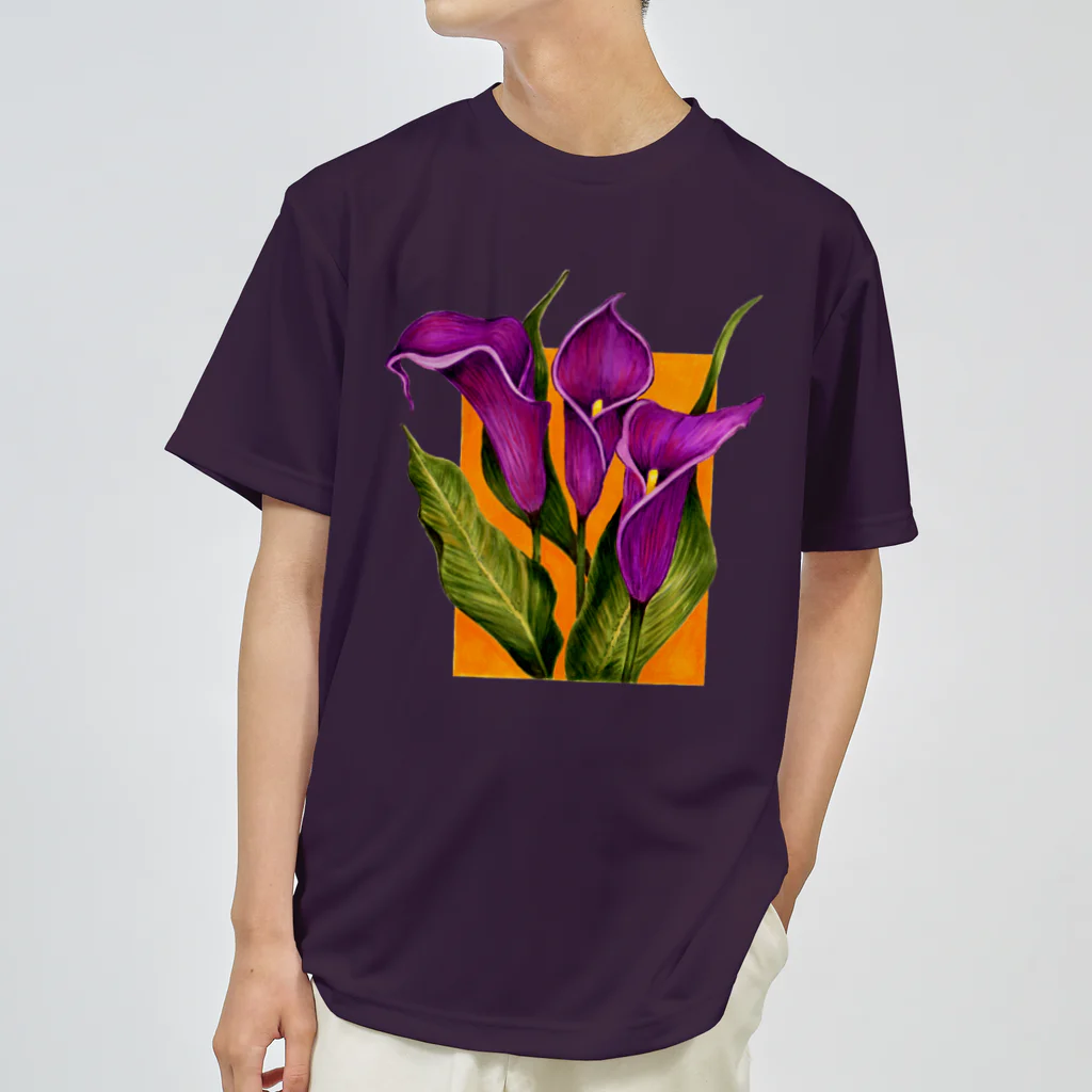 Jennya/イラストのカラの花💐 ドライTシャツ