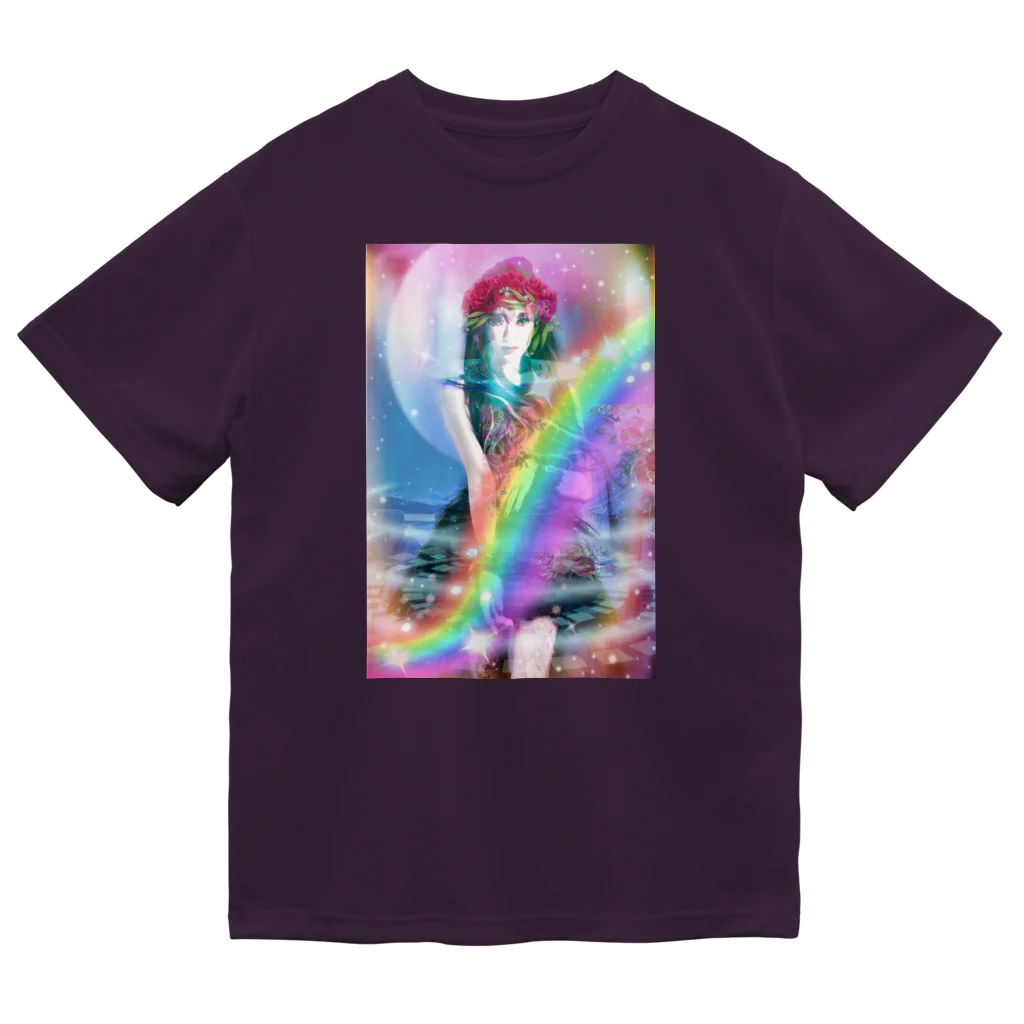 💖宇宙整体♪🌈♪こころからだチャンネル♪💖のuniversalPrincess healing rainbow ドライTシャツ