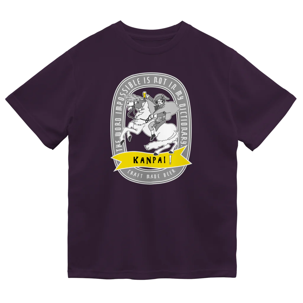 ビールとアート TM-3 Designの偉人 × BEER（ナポレオン・ビールラベル風） Dry T-Shirt