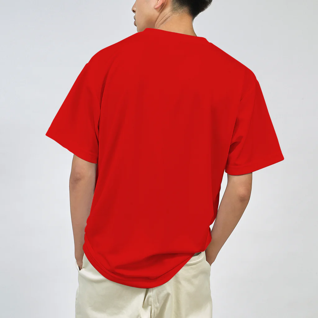 志瓜のSUZURIの赤色のアルトサクソフォン ドライTシャツ