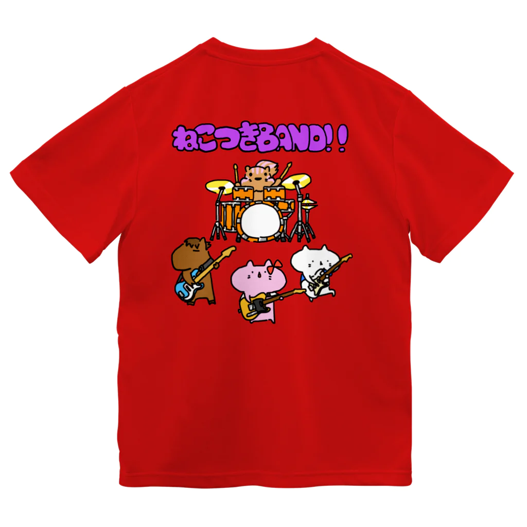 アンバランスでも頑張るにゃんこSHOPのねこつきBAND！！にゃんこちゃん ドライTシャツ