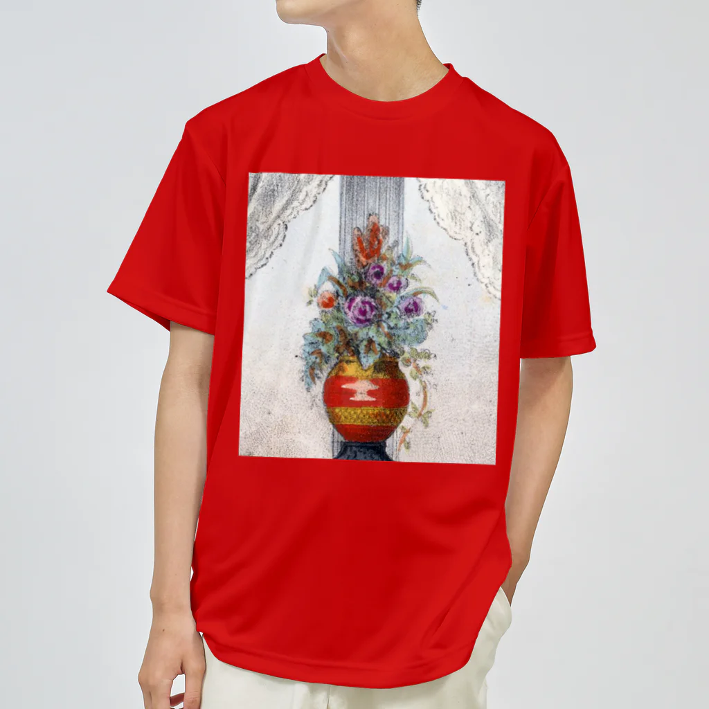 PALA's SHOP　cool、シュール、古風、和風、のflower arrangement　 Dry T-Shirt