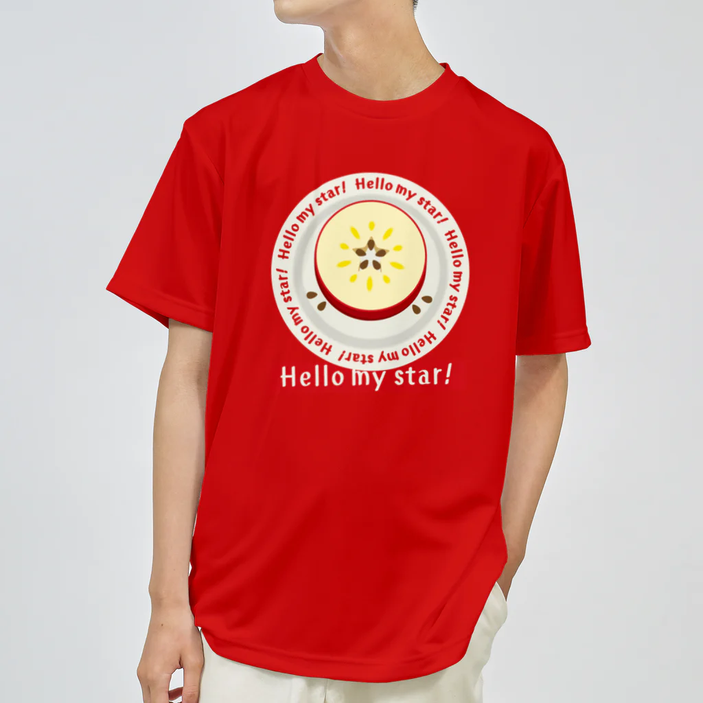 イラスト MONYAAT のCT105 輪切りのリンゴD*bg Dry T-Shirt