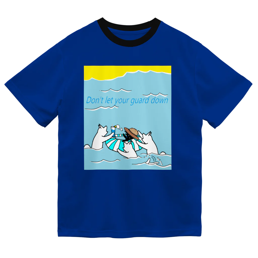 いっぷく処 てんてんの油断禁物 ドライTシャツ