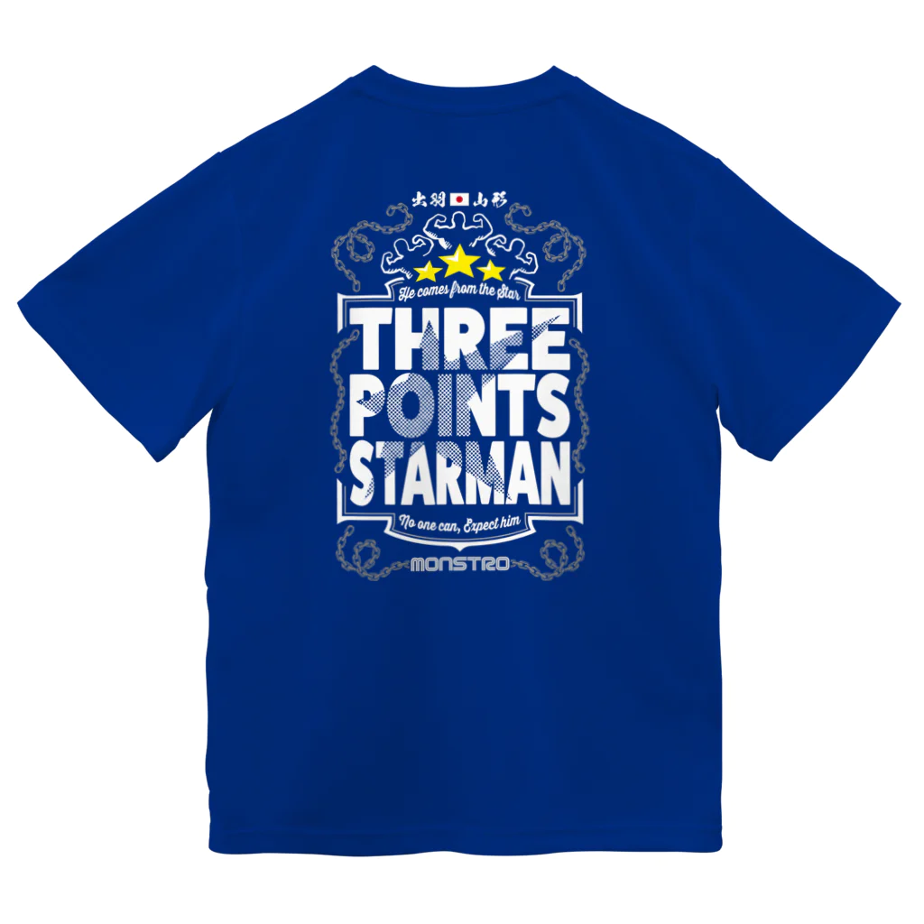 なー＠No.169のTHREE POINTS STARMAN × monstro コラボＴシャツ（濃色） Dry T-Shirt