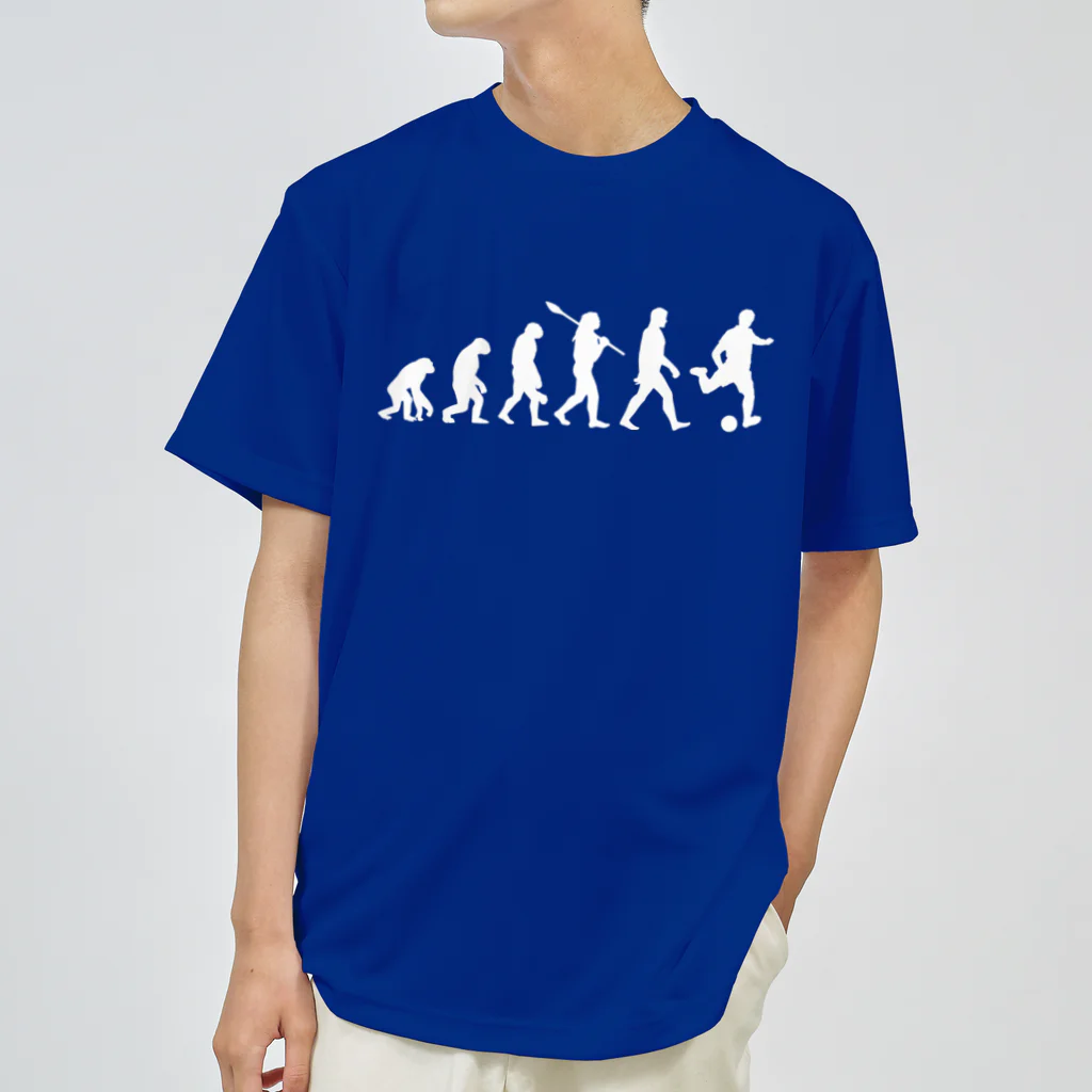 焼きそば好きの進化論Tシャツ【サッカー】 Dry T-Shirt