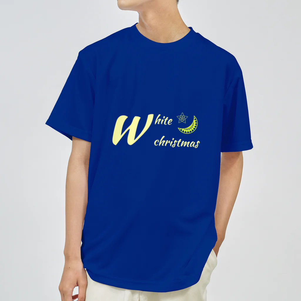 月夜のタツノオトシゴのwhite christmas Dry T-Shirt