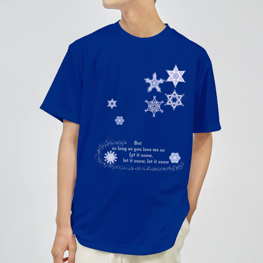 月夜のタツノオトシゴのLet it snow Dry T-Shirt