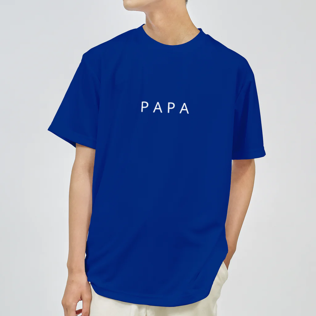 moiのPAPA(白文字) ドライTシャツ