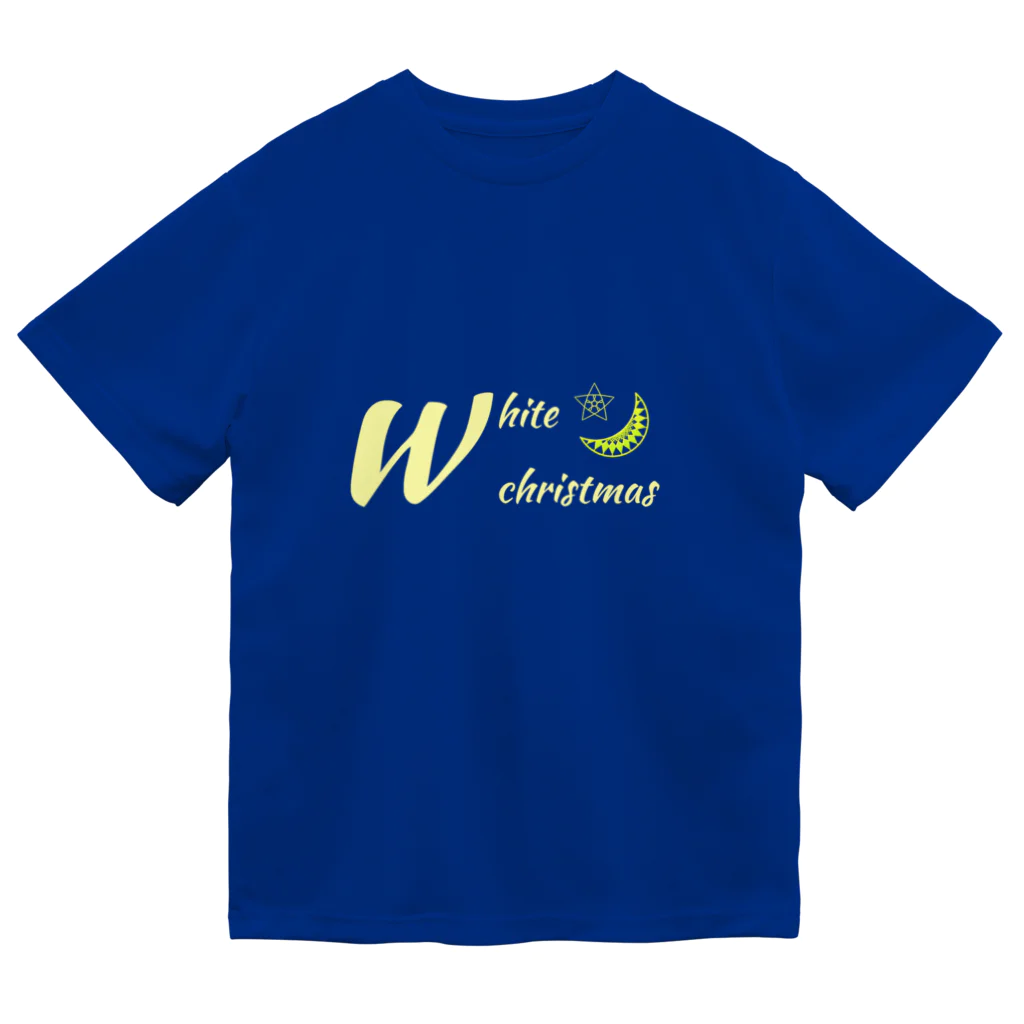 月夜のタツノオトシゴのwhite christmas Dry T-Shirt