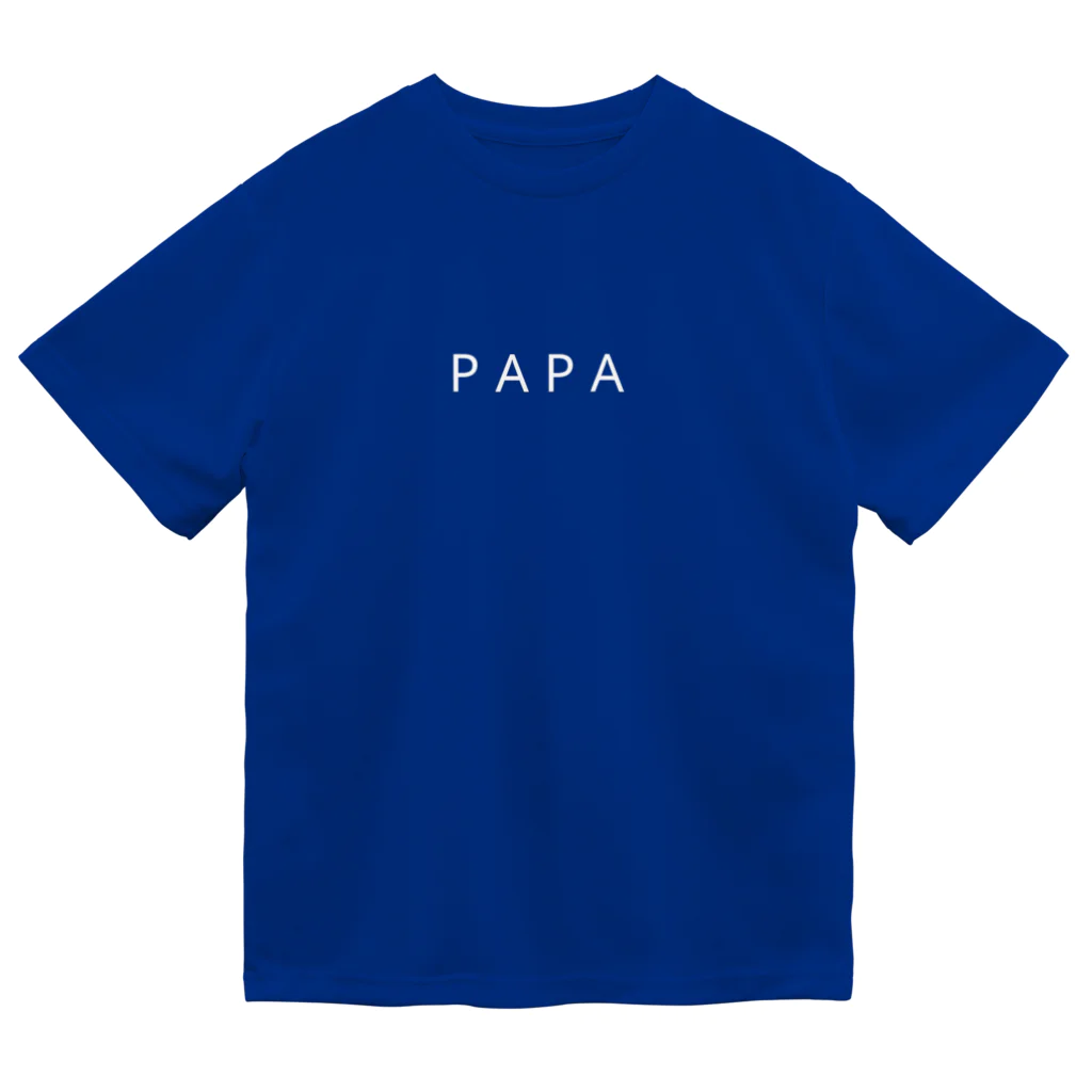 moiのPAPA(白文字) Dry T-Shirt