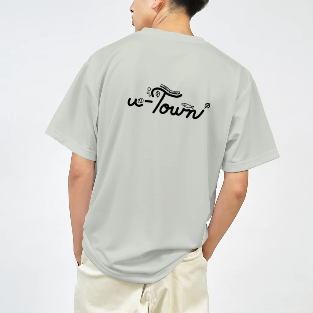 CHIYONの🖤【バックプリント】u-Town(ユーターン)ロゴ ドライTシャツ