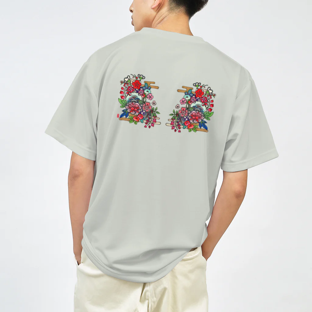 JapaneseArt Yui Shopの咲き誇れ Dry T-Shirt