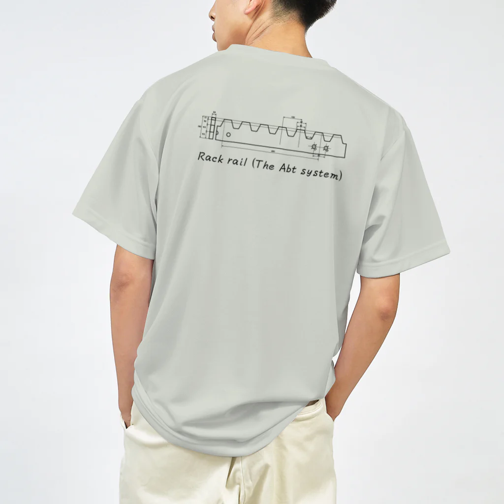 新商品PTオリジナルショップのラックレール図面（黒） Dry T-Shirt