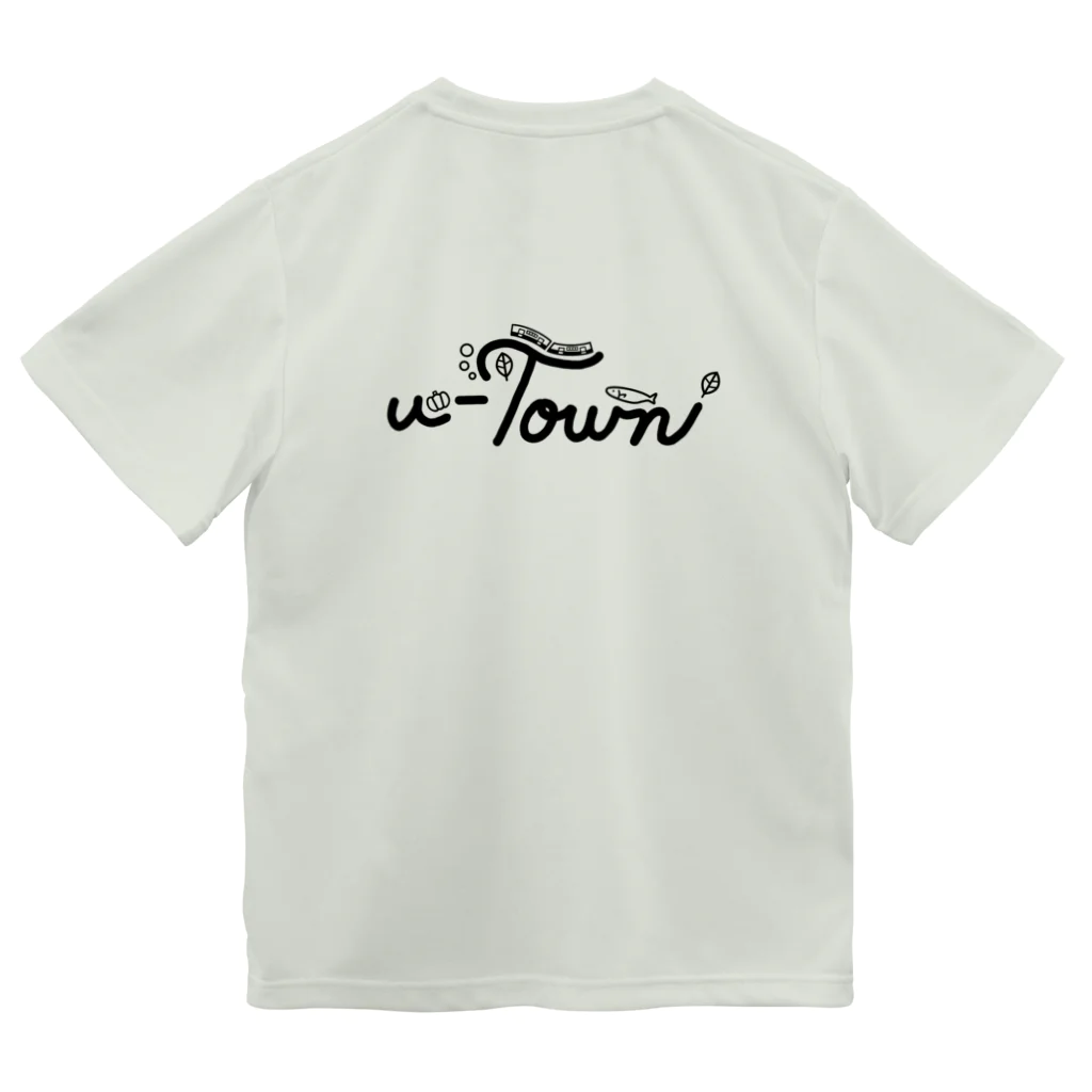 CHIYONの🖤【バックプリント】u-Town(ユーターン)ロゴ ドライTシャツ