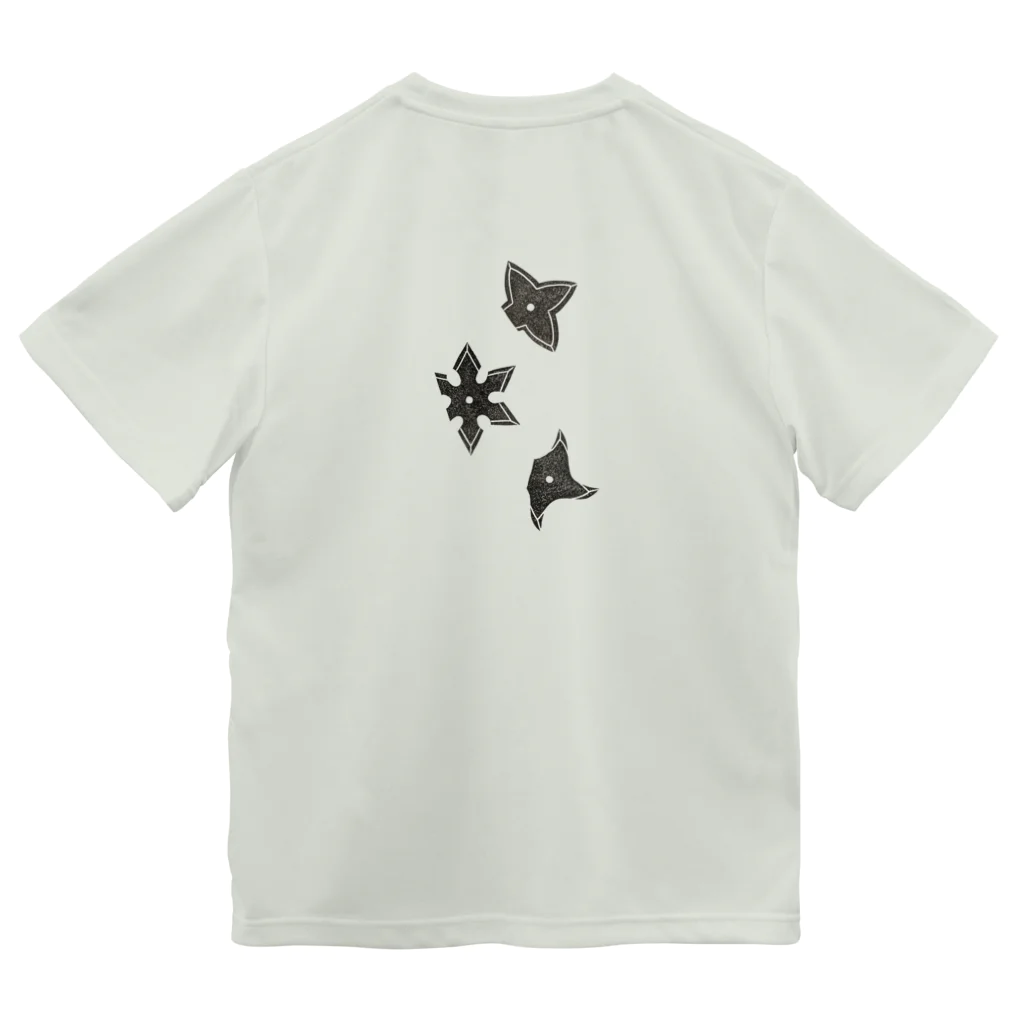 omochi_stampの手裏剣バックアタック Dry T-Shirt