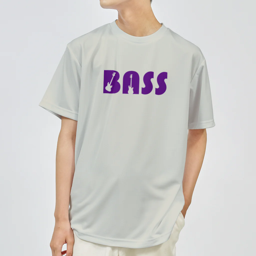 ベース会ONLINE SHOPのBASS&BASS（紫）  Dry T-Shirt